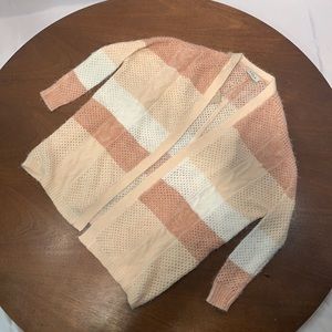 Pink Stripe Cardigan
